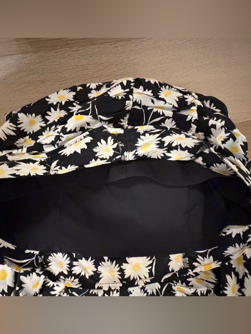 Superdown Off-Shoulder Black Daisy Print Mini Dress - Picture 7 of 7